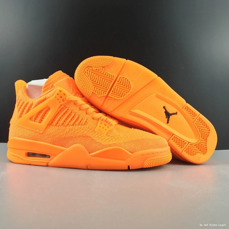 Flyknit Orange AQ3559-800 Jordan Retro 4 0312